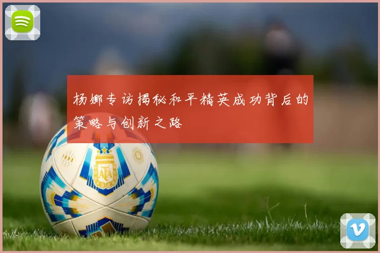 杨娜专访揭秘和平精英成功背后的策略与创新之路