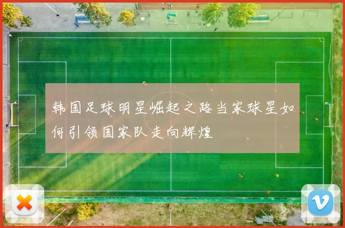 韩国足球明星崛起之路当家球星如何引领国家队走向辉煌