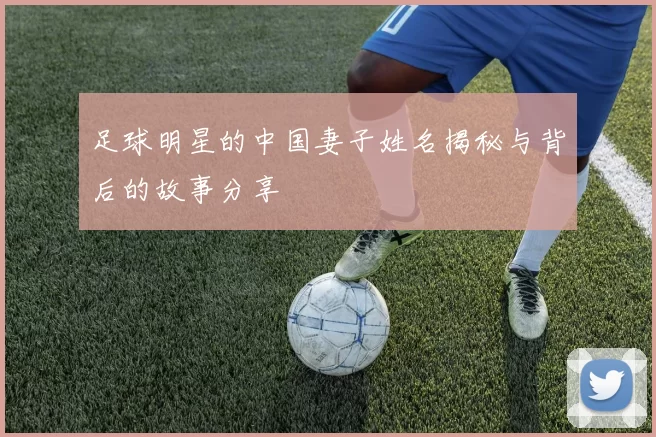 足球明星的中国妻子姓名揭秘与背后的故事分享