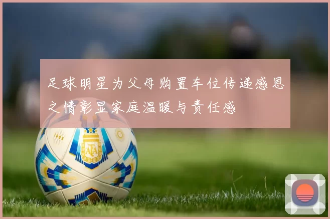 足球明星为父母购置车位传递感恩之情彰显家庭温暖与责任感